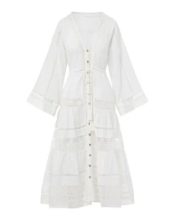 Veronica Beard Minoru Cotton Dress -Veronica Beard 2302co8420537 white cd3355e7