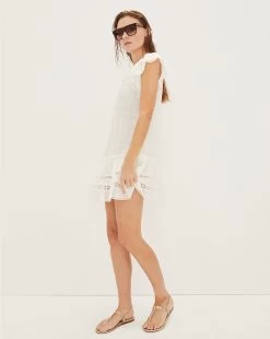 Veronica Beard Mirtea Cotton Dress -Veronica Beard 2302co8420538 wht product 02 94d35ef0