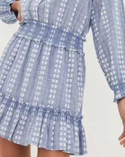 Veronica Beard Espie Striped Dress -Veronica Beard 2302em4220678 blue EF 80 A2offwhitemulti product 03 2de4a71b