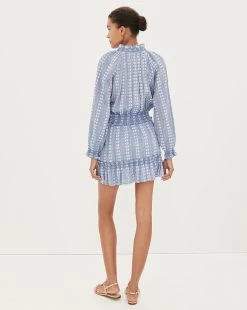 Veronica Beard Espie Striped Dress -Veronica Beard 2302em4220678 blue EF 80 A2offwhitemulti product 04 247fb367