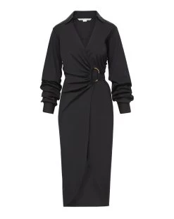 Veronica Beard Afton Wrap Dress -Veronica Beard 2302scp20562 black eff5f317