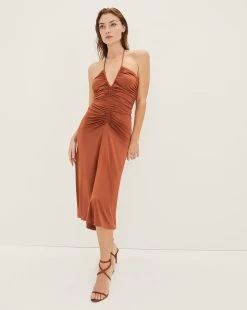 Veronica Beard Saskia Halter Dress