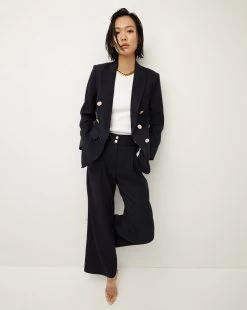 Veronica Beard Kuna Linen Pant 7 Veronica Beard Kuna Linen Pant -Veronica Beard 2304LN1460326 NAVY PRODUCT 03