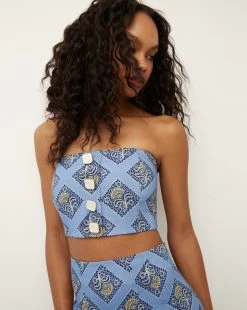 Veronica Beard Ziene Linen Top