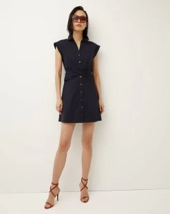 Veronica Beard Nagano Shirtdress -Veronica Beard 2304SCP20576 NAVY PRODUCT 02