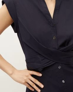 Veronica Beard Nagano Shirtdress -Veronica Beard 2304SCP20576 NAVY PRODUCT 03