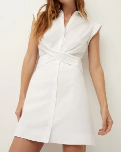Veronica Beard Nagano Shirtdress -Veronica Beard 2304SCP20576 WHITE PRODUCT 03