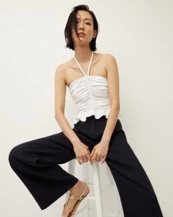 Veronica Beard 11 Veronica Beard Arienne Peplum-Hem Top