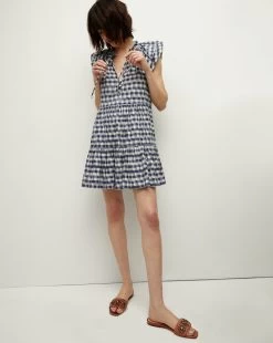 Veronica Beard Zee Ikat-Print Dress