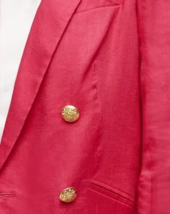 Veronica Beard Hirsh Linen Dickey Jacket 9 Veronica Beard Hirsh Linen Dickey Jacket -Veronica Beard 2305LN2710460 FUSCHIA PRODUCT 03 43e9a381 199a 4d27 afaa a8f06d076510