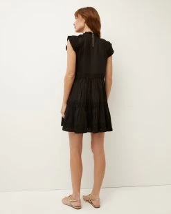 Veronica Beard Keely Tiered Dress 16 Veronica Beard Keely Tiered Dress -Veronica Beard 2305SH05020603 BLK PRODUCT 04