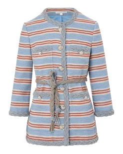 Veronica Beard Ginerva Braided-Rope Tie Jacket -Veronica Beard 2305ST2110439