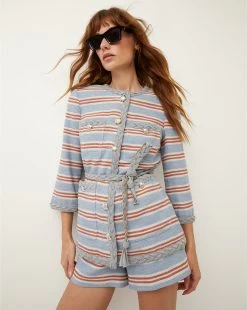 Veronica Beard Ginerva Braided-Rope Tie Jacket