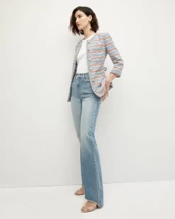 Veronica Beard Ginerva Braided-Rope Tie Jacket -Veronica Beard 2305ST2110439 BLUEMULTI PRODUCT 06