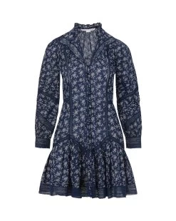 Veronica Beard Nayari Cotton-Voile Dress -Veronica Beard 2306CO2720665 MARINE OFF WHITE 4ca7e738 ac7e 400e adde 29ab6f5b2ca4