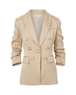 Veronica Beard Tomi Satin Dickey Jacket 9 Veronica Beard Tomi Satin Dickey Jacket -Veronica Beard 2306CR00410445 SAND 40348559 4ba7 4b80 8242 651dca644b90