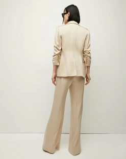 Veronica Beard Tomi Satin Dickey Jacket 8 Veronica Beard Tomi Satin Dickey Jacket -Veronica Beard 2306CR00410445 SAND PRODUCT 04