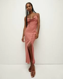 Veronica Beard Chapel Silk Jacquard Dress -Veronica Beard 2306JQ2020643 FADEDROSE PRODUCT 01