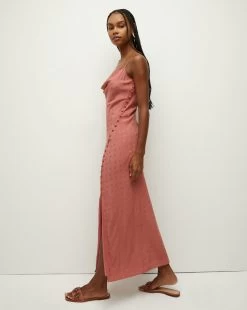 Veronica Beard Chapel Silk Jacquard Dress -Veronica Beard 2306JQ2020643 FADEDROSE PRODUCT 02