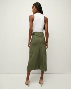 Veronica Beard Franconia Silk Jacquard Skirt -Veronica Beard 2306JQ2030330 BRIGHTARMY PRODUCT 03