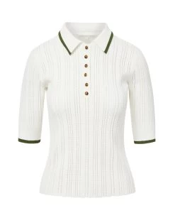 Veronica Beard Soza Polo Top 15 Veronica Beard Soza Polo Top -Veronica Beard 2306KN4139856 OFF WHITE afa1528c a6e7 4ad4 b50c 68b8706303cd
