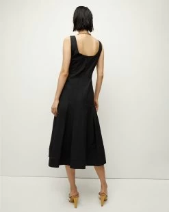 Veronica Beard Jolie Midi Dress -Veronica Beard 2306SCP20629 BLK PRODUCT 04
