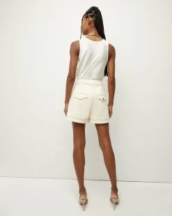 Veronica Beard Keita High-Rise Short 22 Veronica Beard Keita High-Rise Short -Veronica Beard 2306SU5360331 ECRU PRODUCT 04