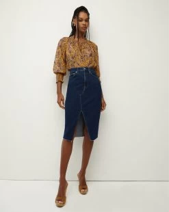 Veronica Beard Amato Top -Veronica Beard 2307GGT0640275 SAFFRONMULTI PRODUCT 02