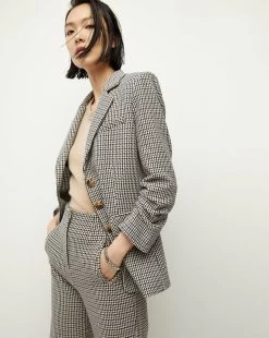Veronica Beard Berkshire Houndstooth Dickey Jacket
