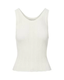 Veronica Beard Galli Knit Tank -Veronica Beard 2307KN5369866 OFF WHITE