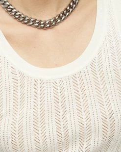 Veronica Beard Galli Knit Tank -Veronica Beard 2307KN5369866 OFF WHITE PRODUCT 03