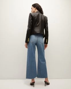 Veronica Beard Cooke Leather Dickey Jacket -Veronica Beard 2307LT341482 BLK PRODUCT 05