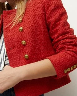 Veronica Beard Bentley Tweed Jacket -Veronica Beard 2307TW4110474 NANTUCKETRED PRODUCT 03