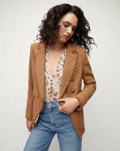 Veronica Beard Miller Tweed Dickey Jacket