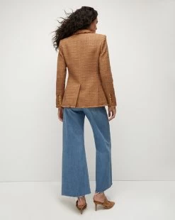 Veronica Beard Miller Tweed Dickey Jacket 9 Veronica Beard Miller Tweed Dickey Jacket -Veronica Beard 2307TW411492 CAMEL PRODUCT 05