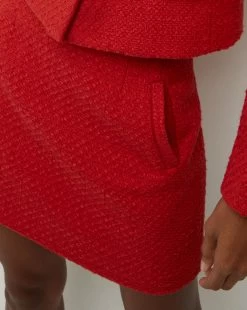 Veronica Beard Roman Tweed Miniskirt -Veronica Beard 2307TW413294 NANTUCKETRED PRODUCT 03