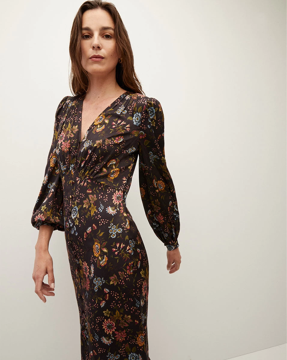 Veronica Beard Terina Floral Stretch-Silk Dress 3 Veronica Beard Terina Floral Stretch-Silk Dress - Image 3