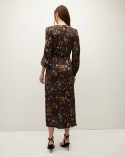 Veronica Beard Terina Floral Stretch-Silk Dress 10 Veronica Beard Terina Floral Stretch-Silk Dress -Veronica Beard 2308FL3320723 BLKMULTI PRODUCT 05