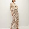 Veronica Beard Sira Floral Silk-Georgette Skirt