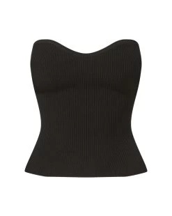 Veronica Beard Azura Strapless Knit Top 9 Veronica Beard Azura Strapless Knit Top -Veronica Beard 2308KS1290211 BLACK