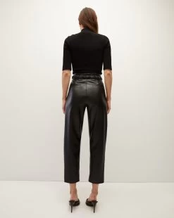 Veronica Beard Coolidge Vegan Leather Pant 10 Veronica Beard Coolidge Vegan Leather Pant -Veronica Beard 2308LT5160359 BLK PRODUCT 05