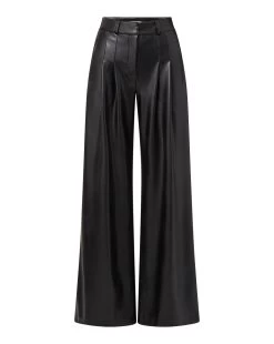 Veronica Beard Rennert Vegan Leather Pant -Veronica Beard 2308LT5160361 BLACK
