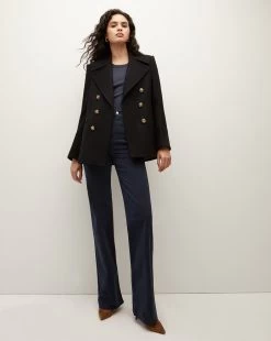 Veronica Beard Amira Wool-Blend Dickey Coat -Veronica Beard 2308OW02470261 BLK PRODUCT 01