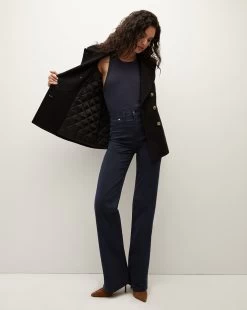 Veronica Beard Amira Wool-Blend Dickey Coat -Veronica Beard 2308OW02470261 BLK PRODUCT 04