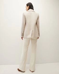 Veronica Beard Amira Wool-Blend Dickey Coat -Veronica Beard 2308OW02470261 HEATHERBIRCH PRODUCT 05