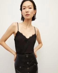 Veronica Beard Ciarlo Lace-Trim Top