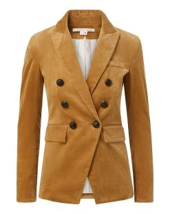 Veronica Beard Miller Corduroy Dickey Jacket -Veronica Beard 2308SU401492 KHAKI