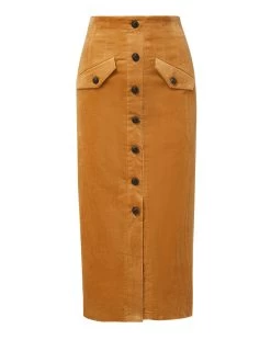 Veronica Beard Barrie Corduroy Skirt -Veronica Beard 2308SU4030342 KHAKI 47f1ffab 11b8 417c ad2b 86f88e273c9f