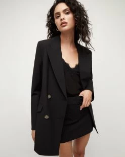 Veronica Beard Hutchinson Boyfriend Dickey Jacket -Veronica Beard 2308SU5610522 BLK PRODUCT 06
