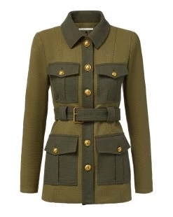 Veronica Beard Sonoma Jacket -Veronica Beard 2308TW4610518 ARMY LODEN